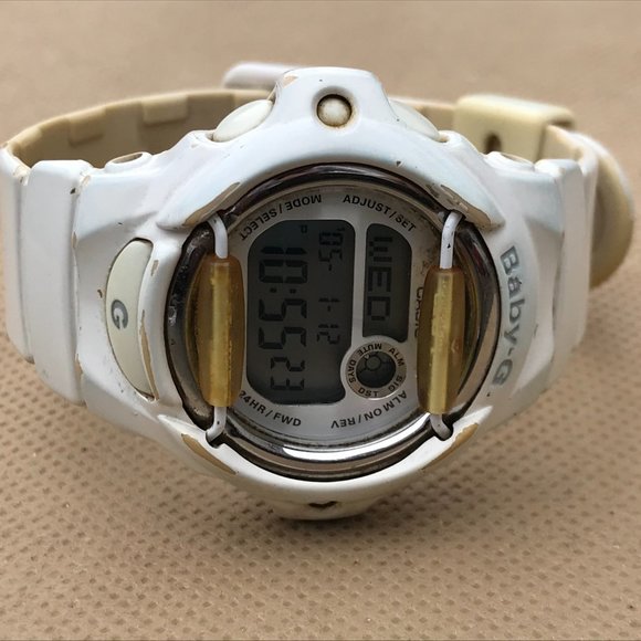 Casio Baby-G Watch Ladies White Sport Digital Wris - Picture 3 of 16